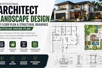 do architect landscape design, 2d floor plan structural autocad house plan