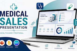 design medical sales presentation and pharmaceutical proposal deck