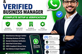 verify meta business manager and setup whatsapp business api