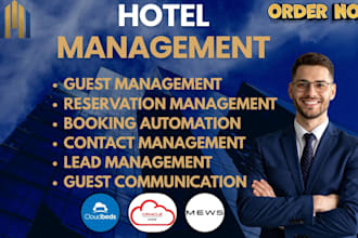 setup hotel management CRM cloudbeds oracle opera cloud mews stayntouch hotelkey