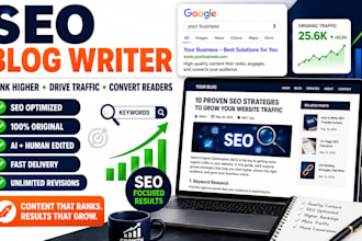write SEO blog content to boost organic traffic