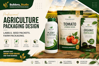 design agriculture product labels, seed packets, and farm packaging stick