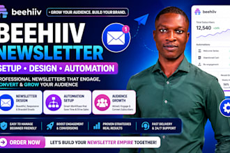 create beehiiv newsletter, beehive email campaign and automation setup