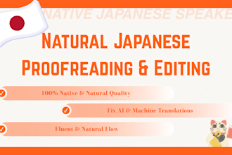 translate english to natural japanese
