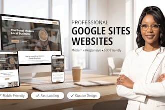 design professional modern business website using google sites