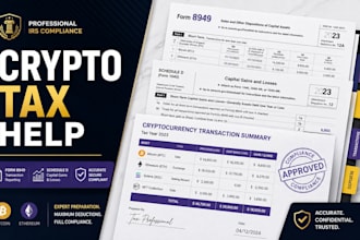 prepare crypto tax form 8949, schedule d, bitcoin, nft and irs tax filing