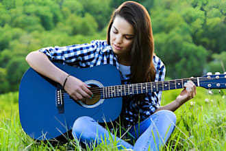 sing alto female country pop, acoustic guitar, country rock folk song