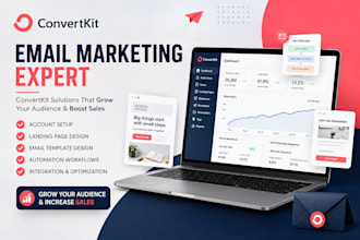 setup convertkit newsletter kit landing page convertkit email sequence expert