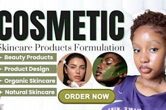 create organic cosmetic product formulation, skincare formulation,beauty product