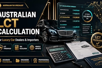 calculate australian lct for luxury car dealers and importers