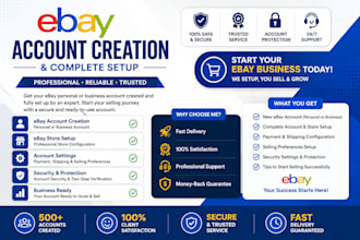 ebay account creation, account setup, ebay business account creation