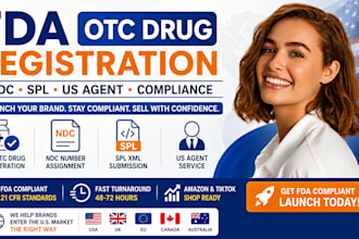 do fda otc drug registration, ndc, spl and us agent service