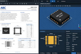 create a custom pcb footprint or altium library from your datasheet