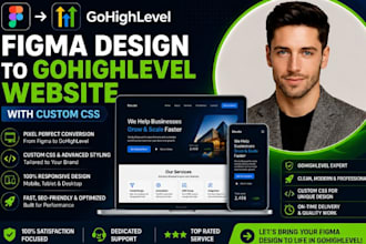 convert figma design to gohighlevel with custom CSS