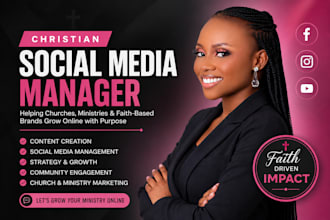 do christian social media manager content creator