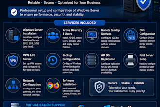 install and configure windows server
