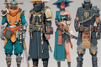 do a concept art and illustration