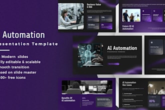 design an ai automation presentation with canva