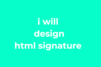 code an executive html email signature