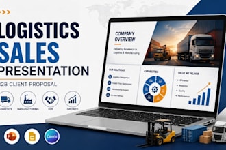 design logistics sales presentation and manufacturing client proposal
