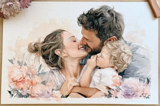 draw a watercolor illustration