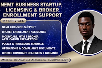 get licensed, nemt broker contracts, modivcare approval and licensing policies