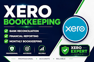 do xero bookkeeping, bank reconciliation and financial reporting