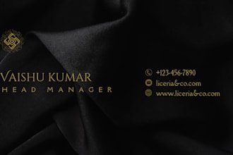 design professional business card and visiting card