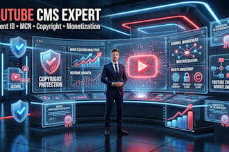 implement youtube cms, content id, copyright, rights and monetization setup