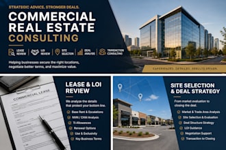 provide commercial real estate expertise and lease analysis