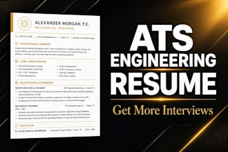 write an ats engineering resume