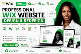design wix website, redesign wix website, wix studio, wix online store