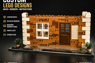 design custom lego mocs realistic renders instructions and part lists