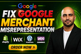 fix google merchant center suspension and misrepresentation, policy violation