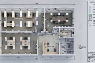 use autocad design for electrical plan building design mep plumbling layout