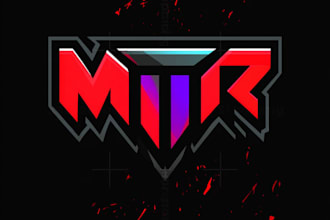 design a professional gaming esports letter logo design