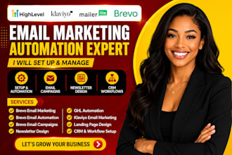 set up ghl automation brevo klaviyo go high level expert landing page mailerlit