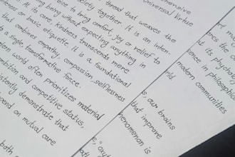 handwrite any word beautifully