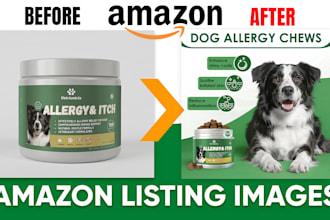 design amazon listing images, amazon infographics and hero image