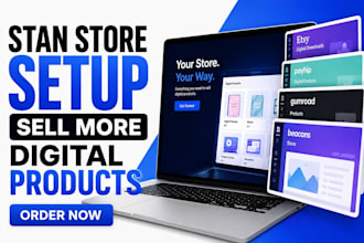 stan store setup etsy digital product payhip gumroad etsy stan store promotion