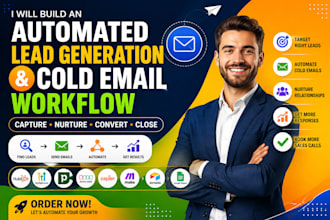 build an automated lead generation and cold email workflow