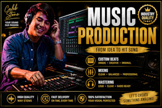 produce a professional beat and full music production