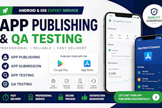 publish your app with professional app testing and QA testing professionally