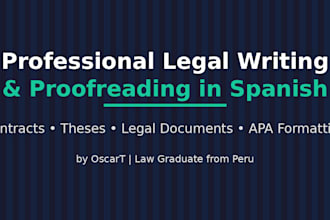 draft or review legal documents in spanish