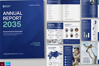 design construction company profile, corporate brochure booklet, annual report