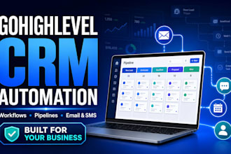 set up gohighlevel CRM workflows and outreach automation