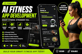 develop ai fitness app, workout gym app, personal trainer, health fitness app