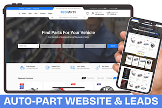 generate auto part leads, truck part, motorcycle part design auto part website