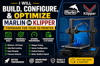 build, configure, and optimize marlin or klipper firmware for your 3d printer