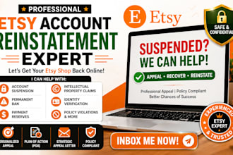 reinstate etsy shop etsy account reinstatement etsy suspension appeal letter